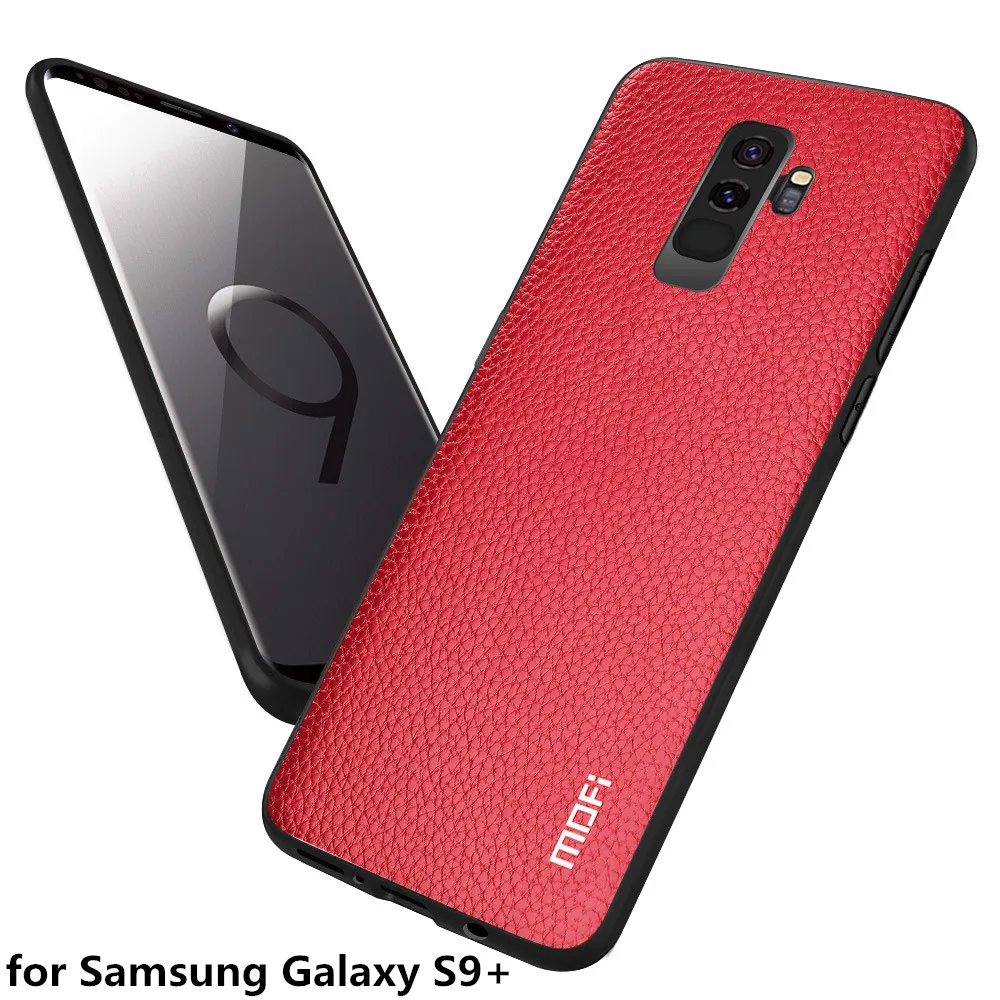 Чехол MOFi для Samsung Galaxy S9 + чехол телефона Plus из искусственной кожи противоударный