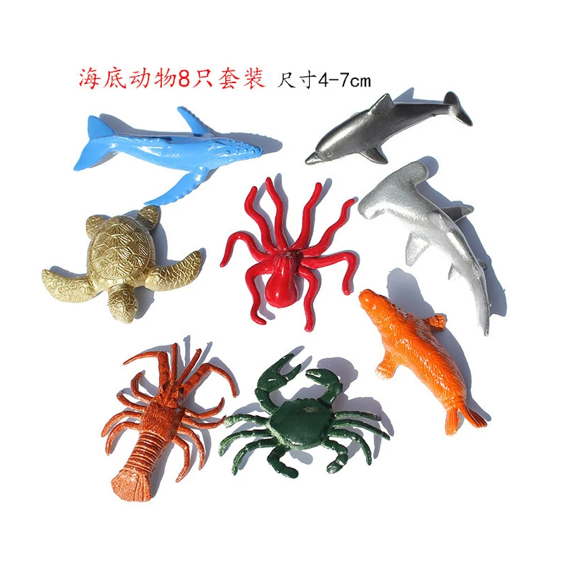 

Simulation Zoo Poultry marine life 72pcs/set containing solid fence coconut tiger dinosaur model toys for children of military