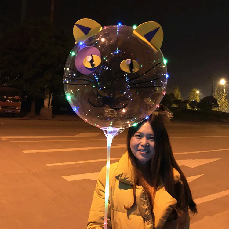Новый стиль светодиодный Bobo шар ручной мультяшный с животными и Ной лентой 3 м