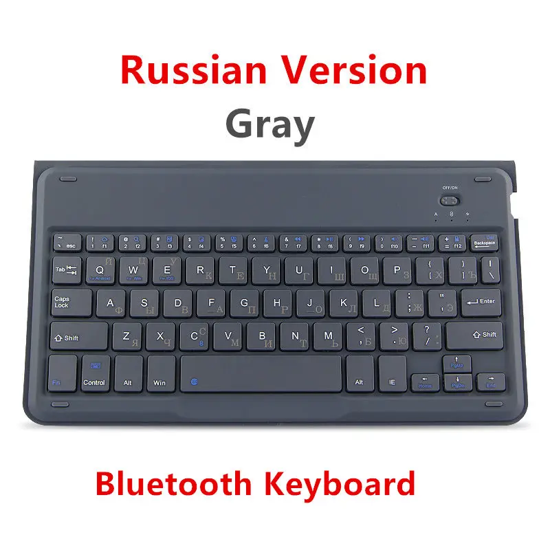 gray Russian Bluetooth клавиатура для huawei MediaPad M5 Lite 8,0 JDN2-W09 AL00 планшет беспроводная клавиатура Mediapad T5 8 8,0 дюймов JDN2-W09HN чехол - Цвет: gray Russian