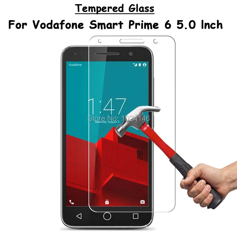 

Прозрачное закаленное стекло для Vodafone Smart Prime 6 5,0 дюйма, ультратонкая Взрывозащищенная защитная пленка + набор для очистки