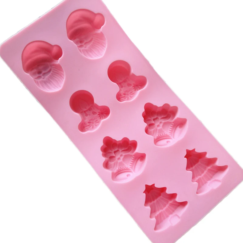 Christmas Tree Bells Silicone Mold Soap Molds Handmade Chocolate Cake Sugar Cookies Biscuit Jelly Ice Mould Pastry Baking Tools | Дом и сад