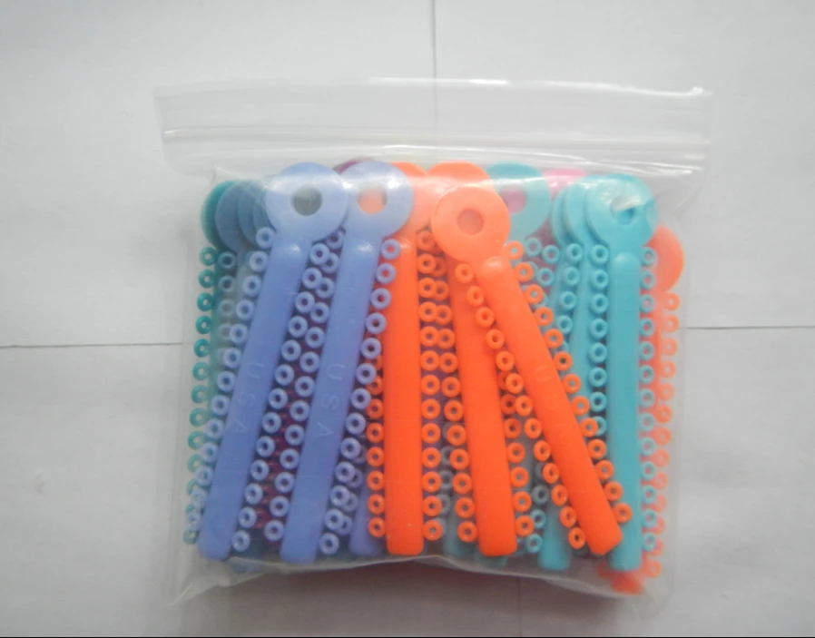 39Pcs/pack Multi-colored Dental ligature Tie Orthodontics Elastomeric Ligature Ties Braces Bands | Красота и здоровье