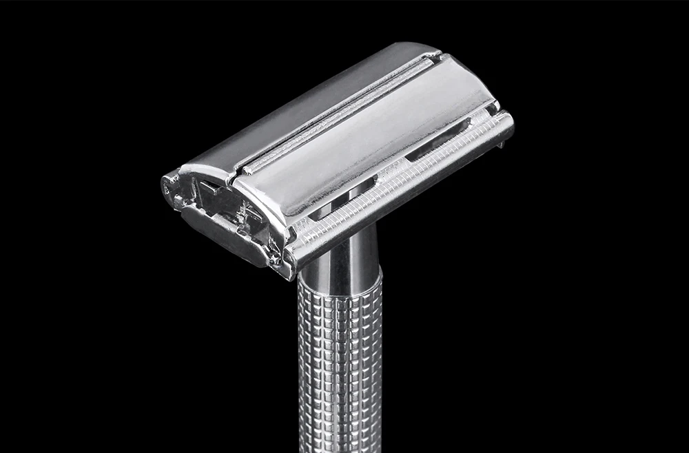Мужской бритвенный набор, Классический безопасный сплав, Мужская бритва и основа из нержавеющей стали, Мужская Ручная бритва, не требует зарядки, легко заменяемая головка