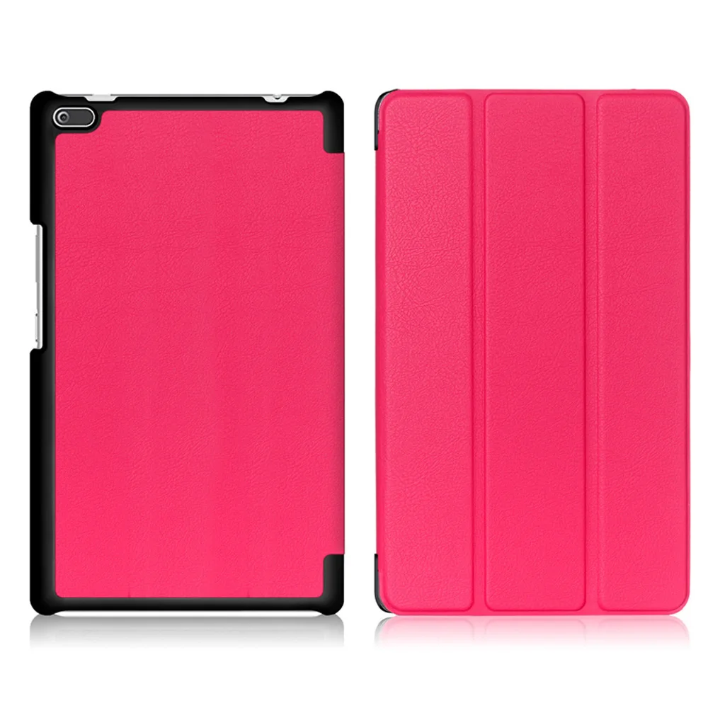 PU Leather Cover for Lenovo Tab4 Tab 4 8 8504 TB-8504x 8504F 8504N 8inch Tablet Flip Magnet Smart Case Funda+Film+Pen