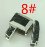 Size 8 silver 100 шт./лот 3#5#8#10# застежка-молния, фиксатор, коробка для шитья, аксессуары на молнии, Мгновенный ремонт, аксессуары - Цвет: Size 8 silver