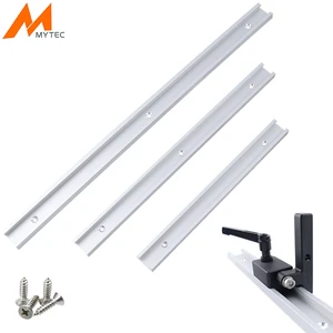 Т-образная направляющая из алюминиевого сплава, 300400500 мм, Т-образный паз, с направляющим упором, кондуктор для ручного фрезерного стола, инструменты для деревообработки сделай сам