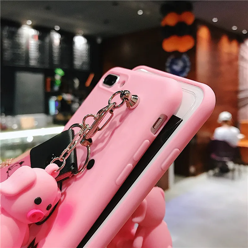 Забавный чехол для телефона с рисунком поросенка iphone X XS MAX XR 7 6s 8 plus милый