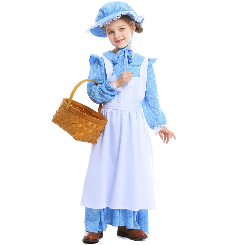 

Children's Day Girls Performance Costumes Halloween Girls Cos Farm Pastoral Costumes Stage Drama Costumes