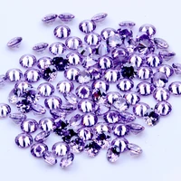 1000pcs aaaaa 0 8 4mm cz stone round cut beads purple color cubic zirconia synthetic gems for jewelry