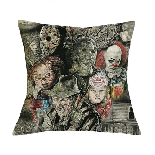 Pattern 2 Fanximan чехлы на заказ диванные подушки персонаж фильма ужасов убийцы Чаки Джейсон пятница наволочки Чехлы для домашнего декора - Цвет: Pattern 2