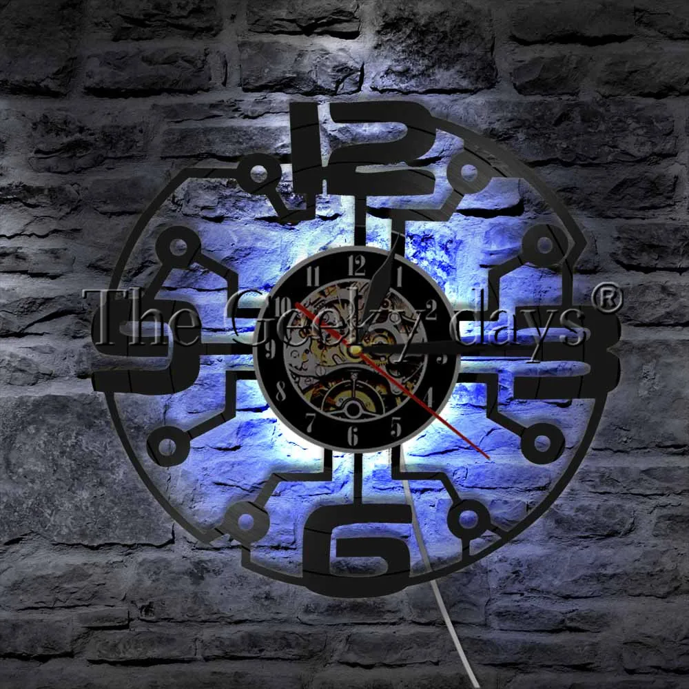 Большое количество виниловые светильник WallClock большое LP запись светодиодный