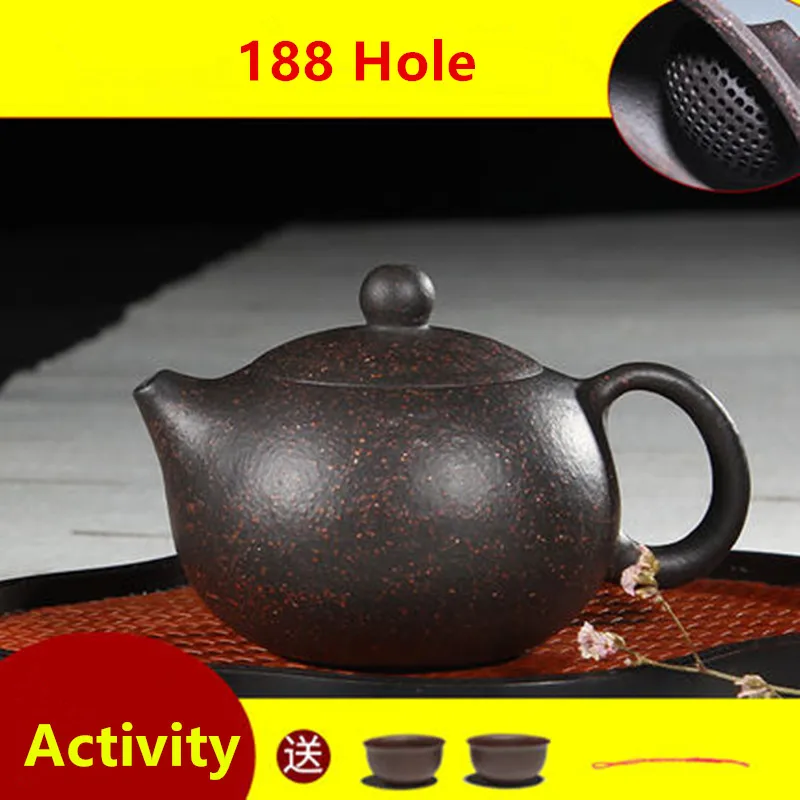 

Yixing Black Galaxy Xi Shi Teapots Chinese Kung Fu Tea Set Handmade Zisha Tea Pot Cup Set Tea Ceremony Gift Bonus 2 Cup