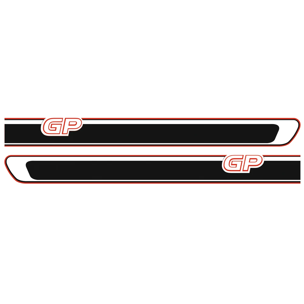 2 Pieces Racing Stripes Door Side Skirt Graphics Vinyl Decal Sticker for Mini Cooper R56 GP Rocker KK Black and White | Автомобили и