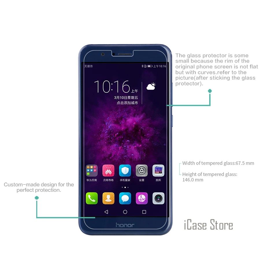 9H Premium Tempered Glass For Huawei Honor 8 Pro ( 5.7&quot inch ) Screen Protector Amazing Anti-Explosion Cover | Мобильные