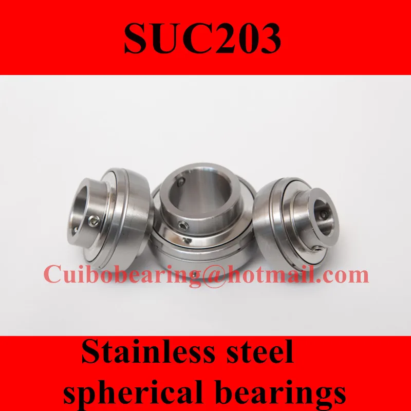 

Сферические подшипники из нержавеющей стали SUC203 UC203 17*47*31 мм