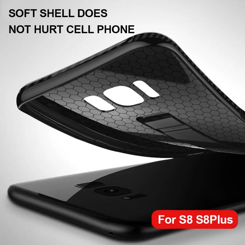 Роскошный ультра тонкий мягкий силиконовый чехол для Samsung Galaxy S8 S9 Plus ударопрочный