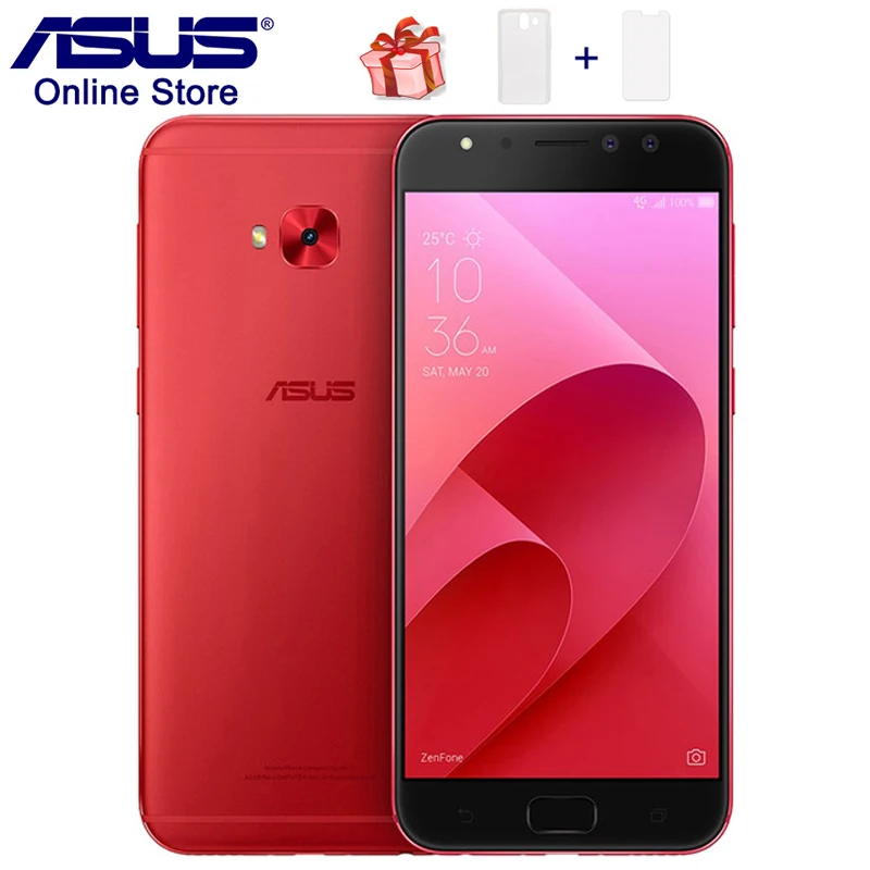 Мобильный телефон ASUS ZenFone 4 Selfie Pro (ZD552KL) Гб ОЗУ 64 ПЗУ 5 дюйма две камеры 12 Мп Смартфон