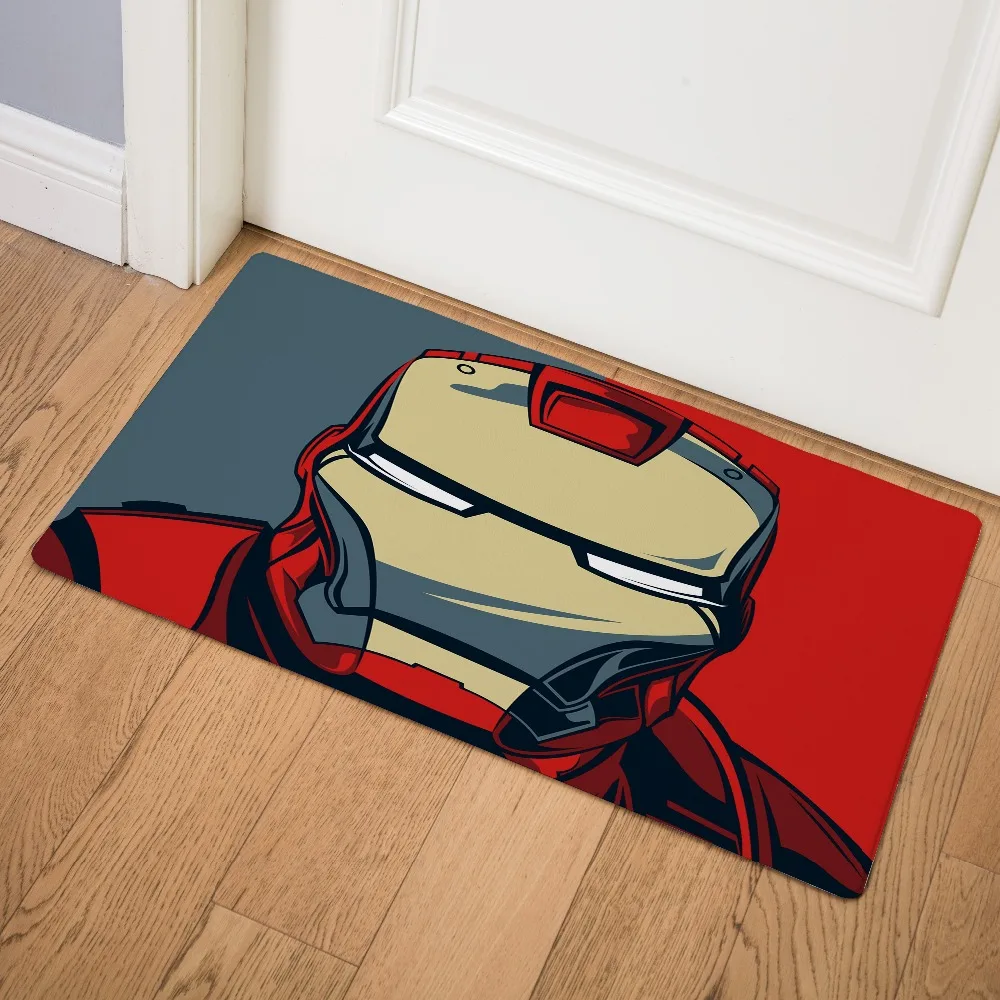 Мультфильм герой Marvel логотип печать современный домашний коврик стелька кухонный ковер крытый Открытый Добро пожаловать ванная комната Противоскользящие коврики 75