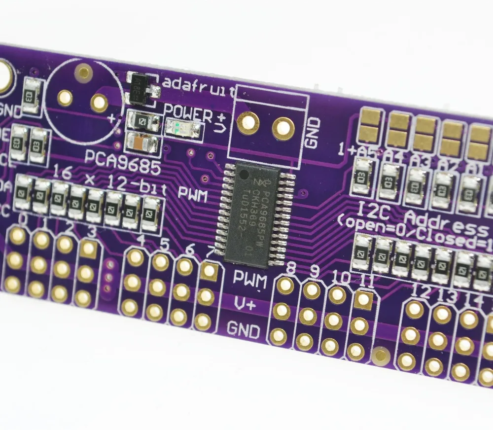 Умная электроника PCA9685 16 каналов 12 бит ШИМ сервопривод I2C интерфейс для Arduino Raspberry