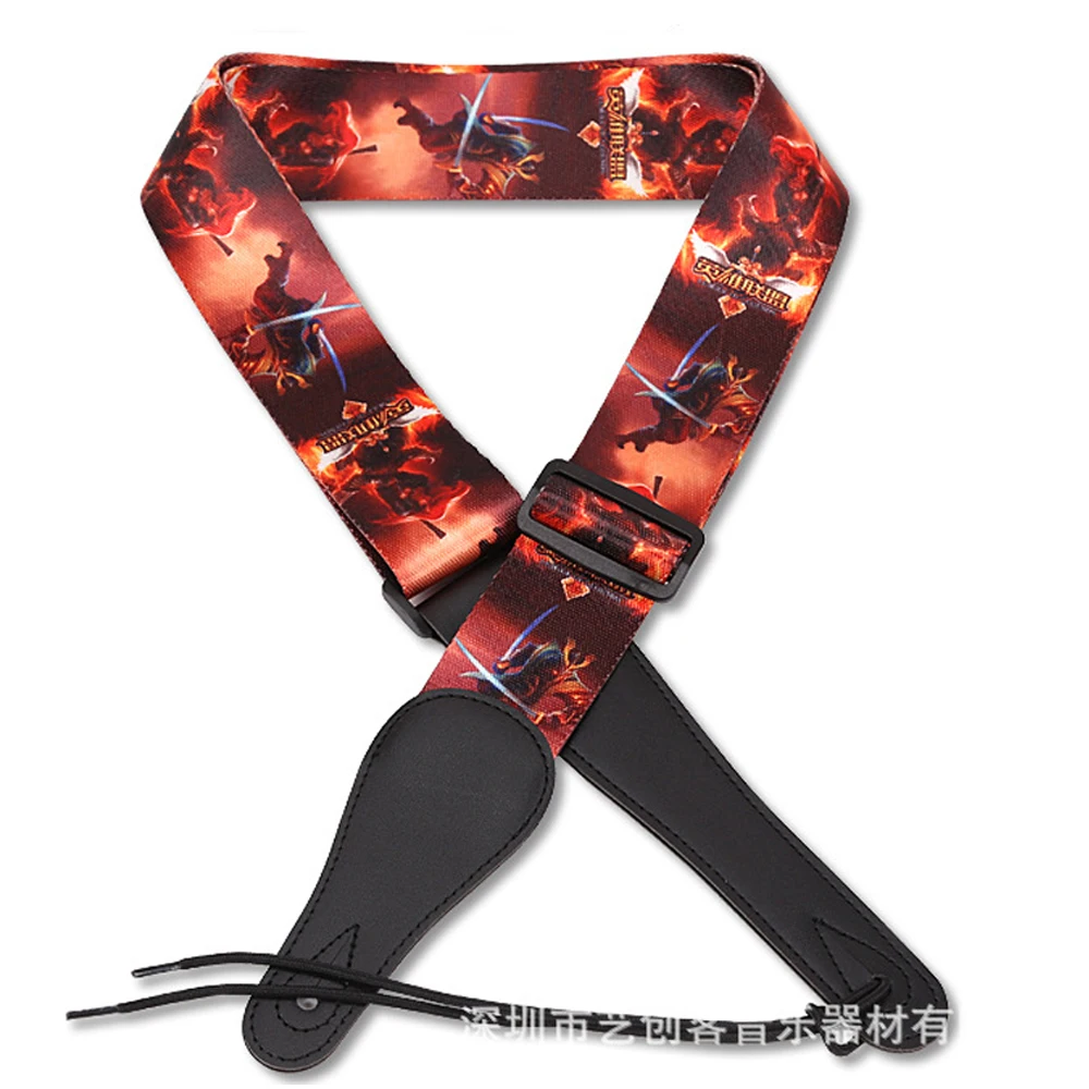 

LOL Pattern Guitar Strap Electric Guitar Acoustic Guitar Folk Guitar Bass Strap
