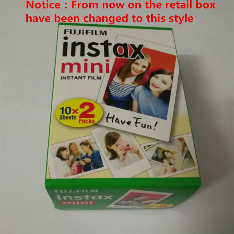 По низкой цене 20 шт./кор. пленка Fujifilm instax mini 20 листов с белым краем и шириной пленки " для Фотоаппарат моментальной печати mini 8 7s 25 50s 90