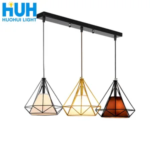 Люстра из кованого железа в скандинавском стиле ретро для ресторана, оригинальная креативная лампа в индастриальном стиле, освещение для гостиной