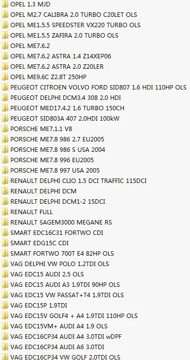 Winols 2,24 \ 2,26+ 800GB DAMOS пакет 40GB ORI файлы и настроенный пакет+ 1 ТБ HDD+ ECM TITANIUM 1,61 с 26000 Драйвером