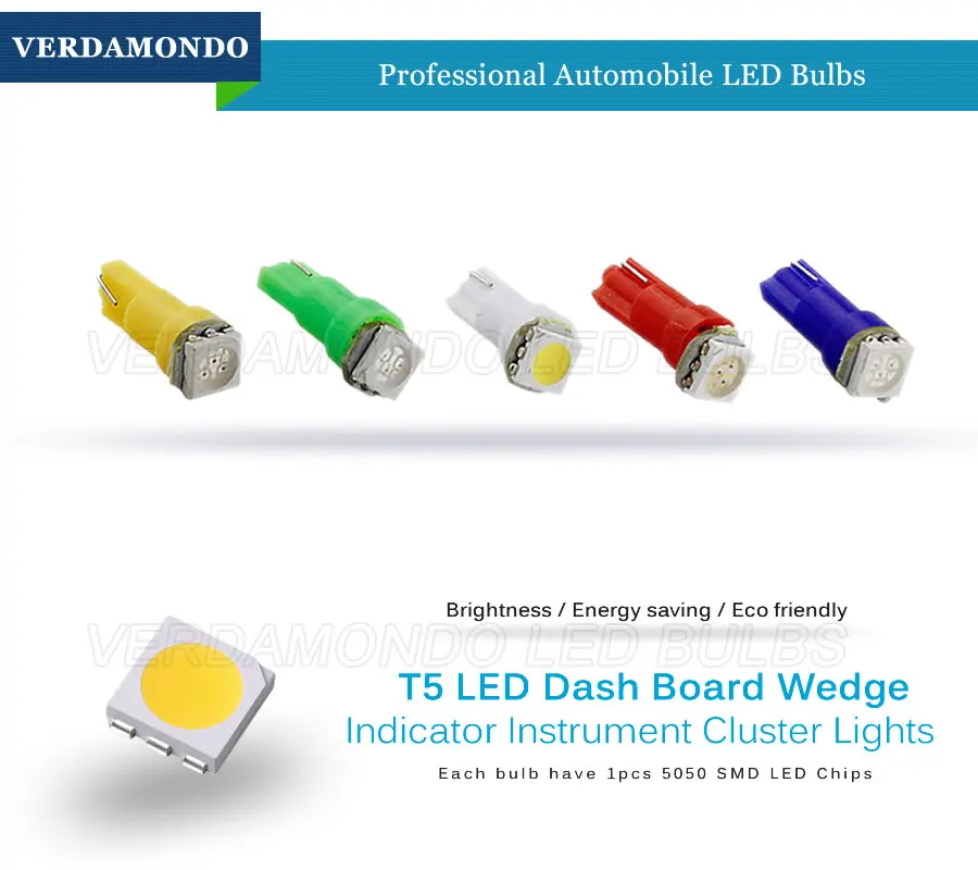 Автомобильный инструмент светодиодный светильник T5 5050 1 SMD клиновидная лампа