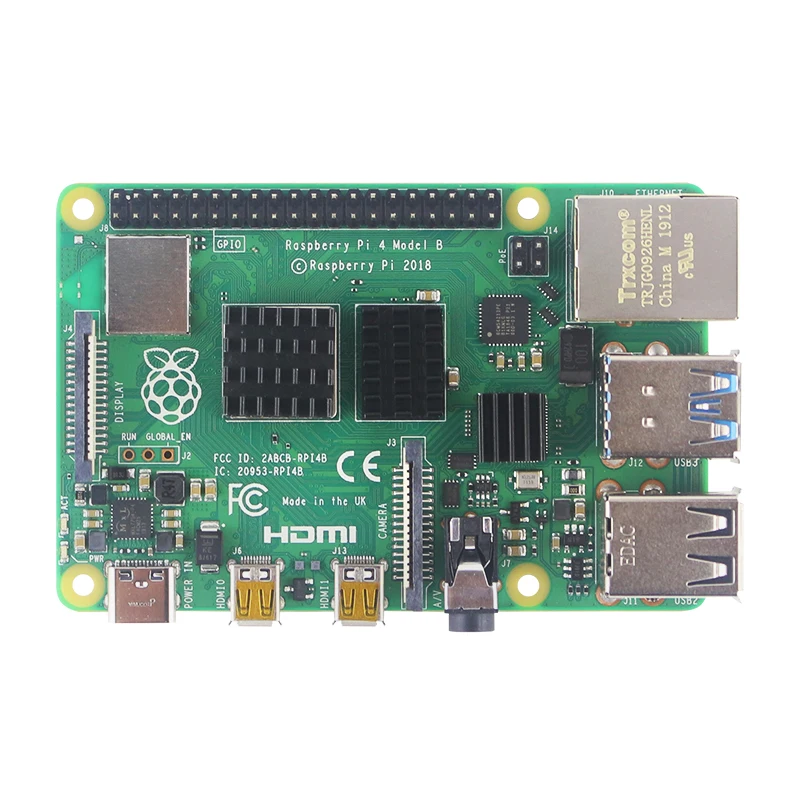 Raspberry Pi 4 Алюминий теплоотвод 3 шт. 4B радиатора охлаждения Комплект кулер для