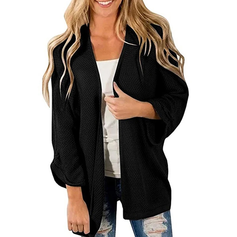 1pc New Style Autumn Women Long Sleeve Loose Knitting Cardigan Sweater Knitted Female Pull Femme 4 Colors |