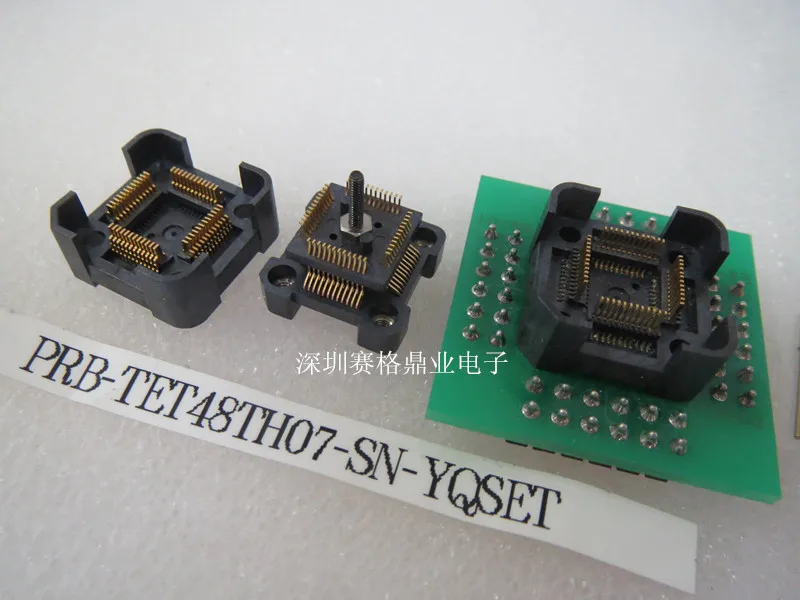 Opentop 100%New&Original PRB-TET48TH07-SN-YQSET QFP48/TQFP48  IC Burning seat Adapter testing seat Test Socket test bench