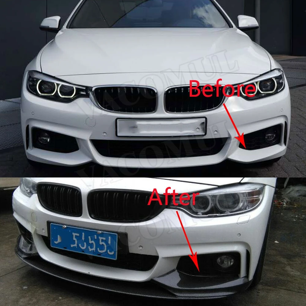 4 серии передний бампер из углеродного волокна спойлер для BMW F32 F33 F36 M Sport 2014 -2018 МП