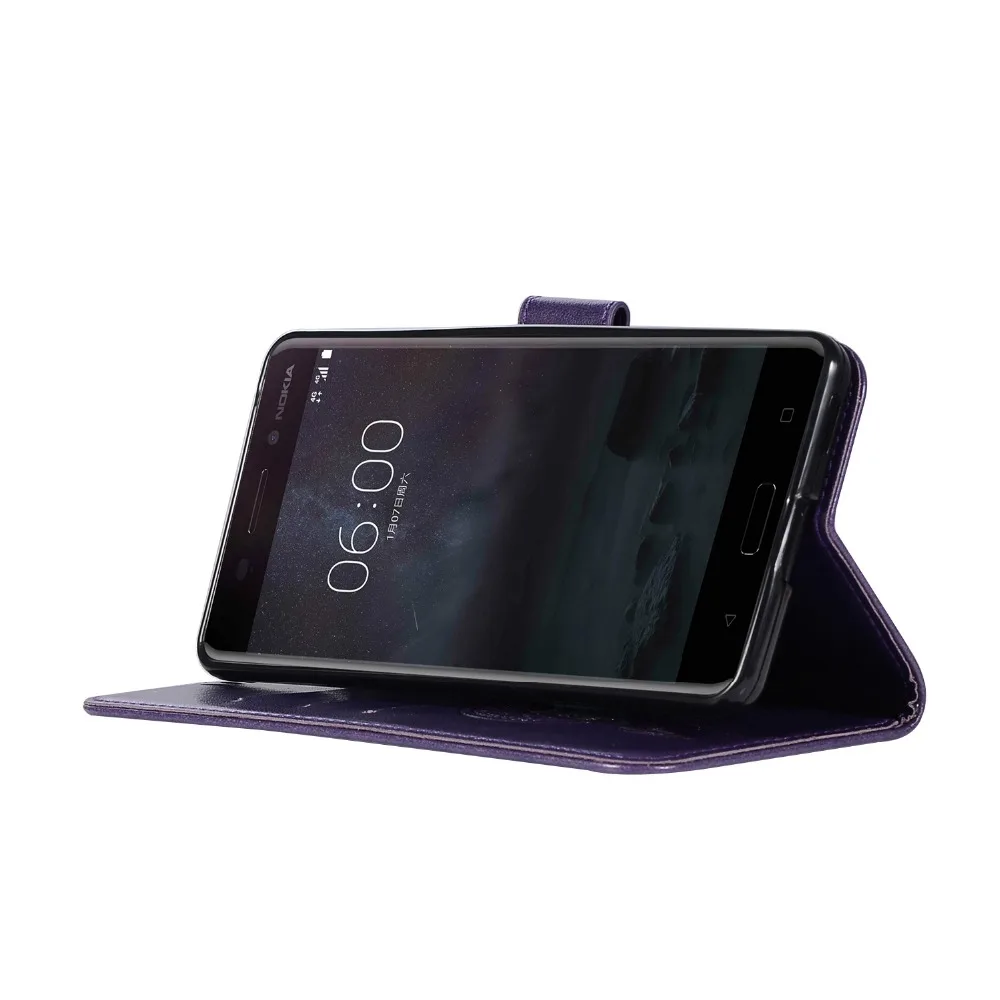 Чехол KAILYON для Nokia 6, кожаный флип-чехол, Магнитный кошелек, подставка с рисунком совы, колокольчики, чехол для телефона, для Nokia 2, 3, 5, 6, 8, 9