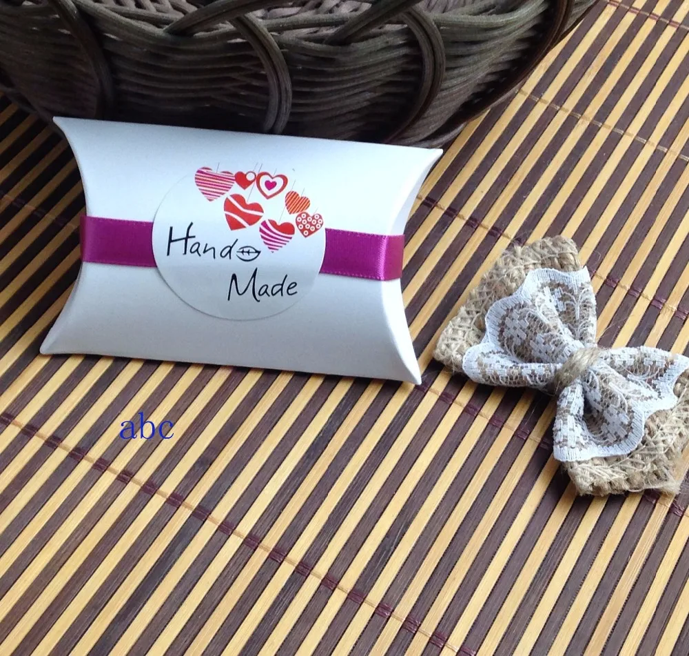 Newwedding важны Box100 шт 8x5.5x2 см DIY Бумага ювелирных изделий Подушка Дисплей коробка