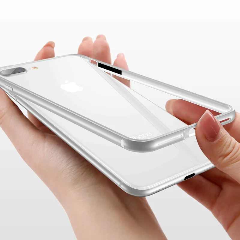 Чехол-бампер для iPhone Xs Max Xr 10 8 7 6s Plus противоударный чехол с рамкой iPhoneX алюминиевая