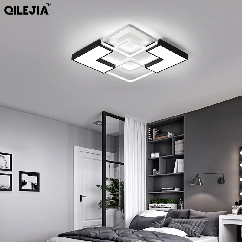 Arañas LED modernas para sala de estar, luminarias para dormitorio, cocina, candelabro LED montado en el techo, lámpara de araña