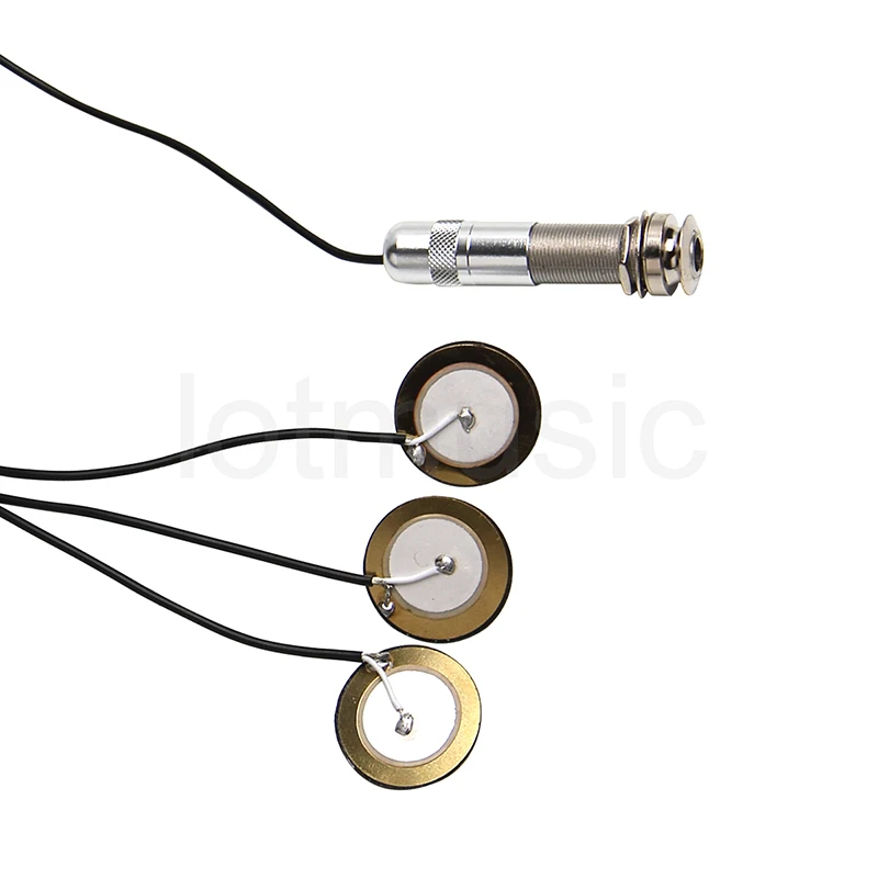 Sound Pure 3 Sensor Guitar Pickup Bridge Plate Transducer with Jack Pack of 5 | Спорт и развлечения