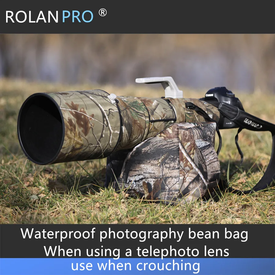 ROLANPRO водонепроницаемая сумка для фотосъемки телеобъектив легкий вес бобов