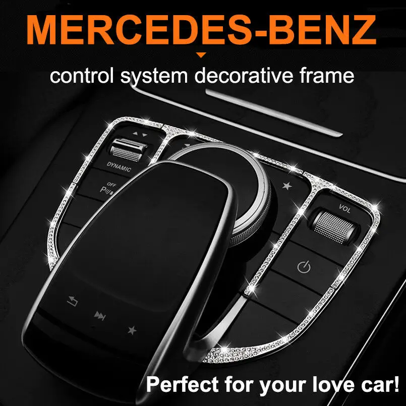 For Mercedes-Benz Rhinestone Diamond Central Control System Decorate Frame Trim | Автомобили и мотоциклы