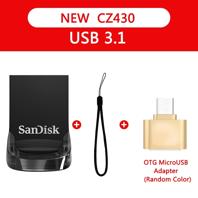 CZ430-A Двойной Флеш-накопитель SanDisk флеш-накопитель USB 3,0 128 Гб 64 ГБ 32 ГБ оперативной памяти, 16 Гб встроенной памяти, 150 МБ/с. ультра талант флеш-накопитель флеш-накопителей и флеш-накопитель флэш-диск U диск для ПК - Цвет: CZ430-A