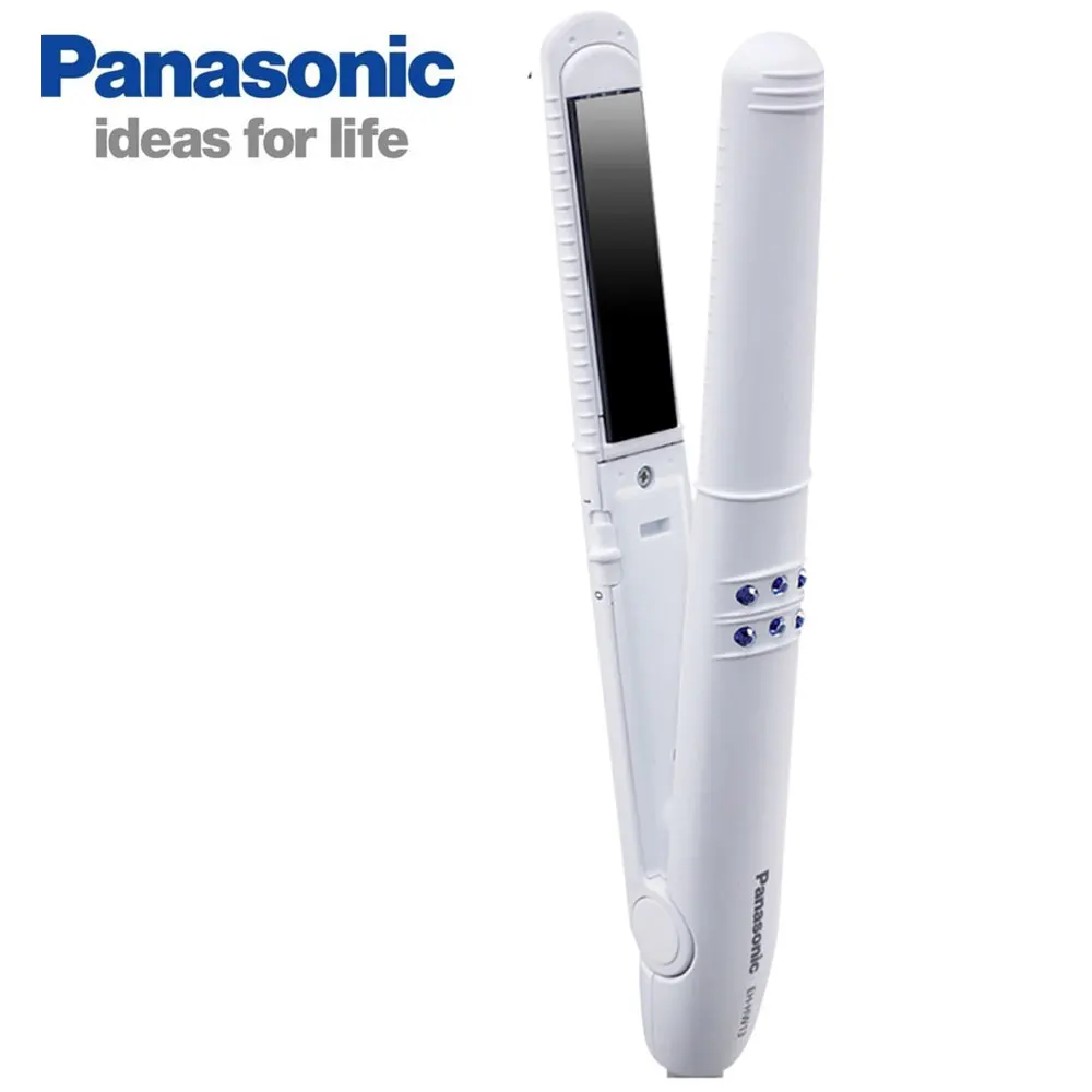 Белый Panasonic EH-HW13 для укладки волос керамические пластины выпрямители Инструменты для укладки профессиональные выпрямители для волос Кудрявые двойного использования - Цвет: Белый