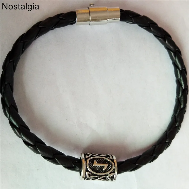 Nostalgia Vikingos Norse ювелирные изделия троица Валькнут Vegvisir бусины компас Vikingo руны амулет Викинг браслет славянские аксессуары - Окраска металла: EIWAZ