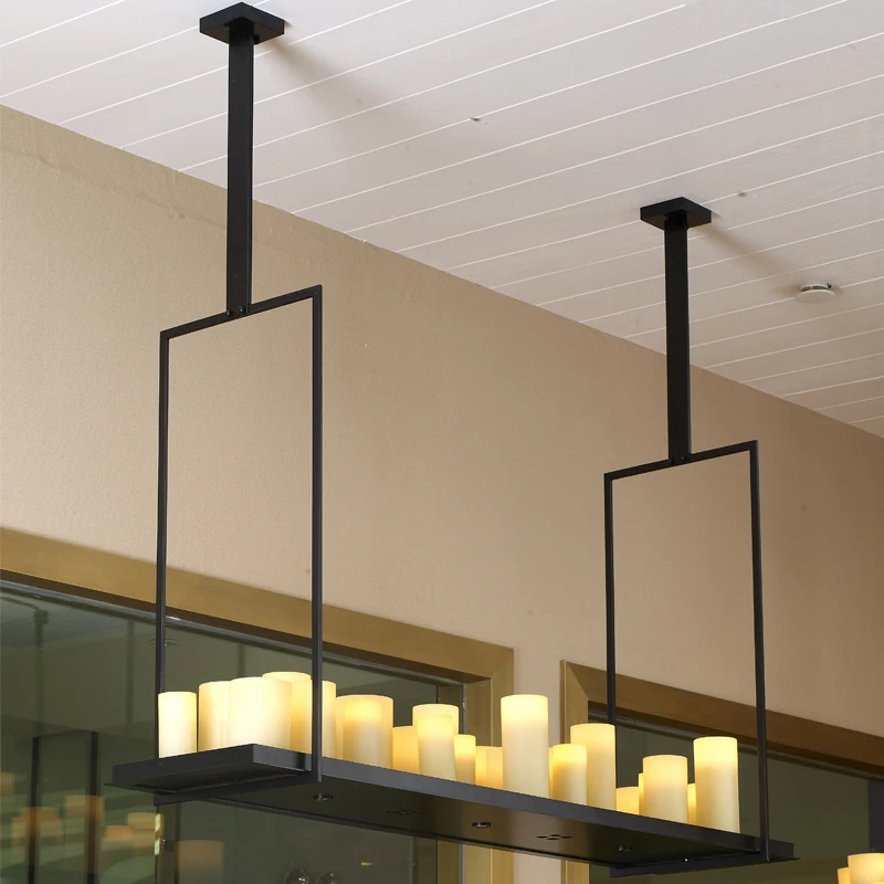 

Kevin reilly pendant Lamp for Bar Restaurant House suspension luminaire industrial Loft Decor Rectangle vintage chandelier