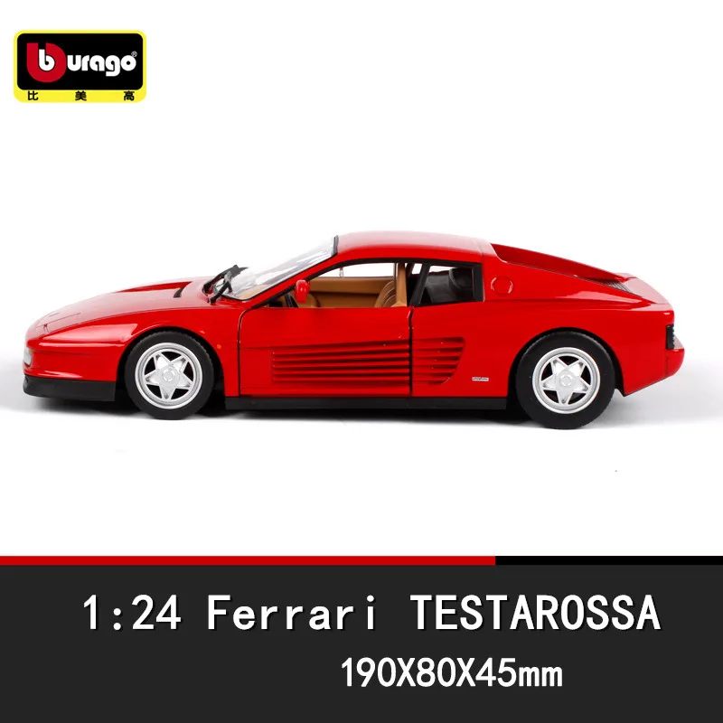 Bburago 1:24 Ferrari TESTAR коллекция производитель авторизованный имитационный сплав модель автомобиля ремесла украшение Коллекция игрушек инструменты