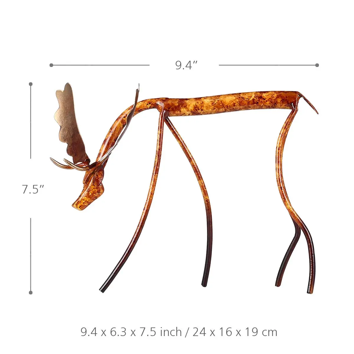 Tooarts лук голова лося железная скульптура украшение дома ремесла Металл животное