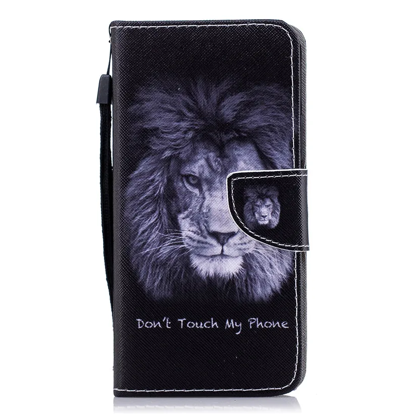 HEMASOLY Case For HTC One M8 Flip M10 PU Leather U11 Painted Wallet Cover With Card Slot |