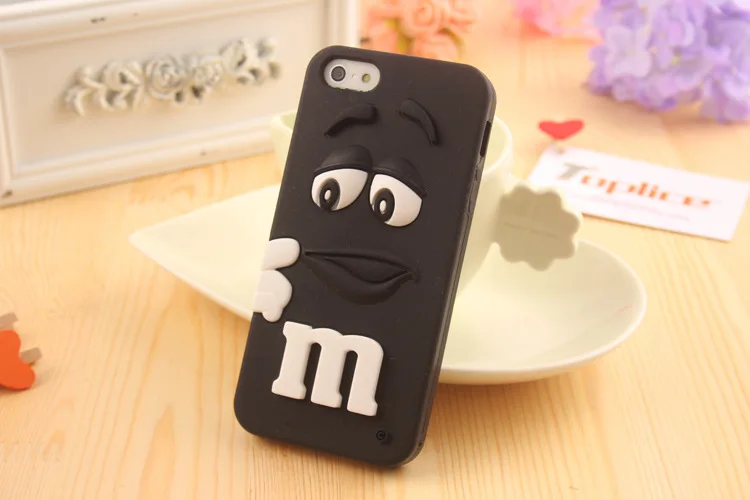 Мультяшный M& M's шоколадные конфеты резиновый чехол для телефона лучшее качество Мягкая силиконовая задняя крышка Fundas для iPhone 6 6S 7 Plus