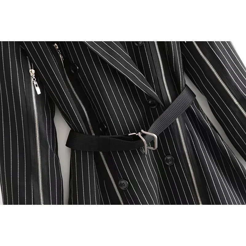 Весна 2019 костюмы с длинным рукавом Длинные куртки Показать Тонкий двубортный в