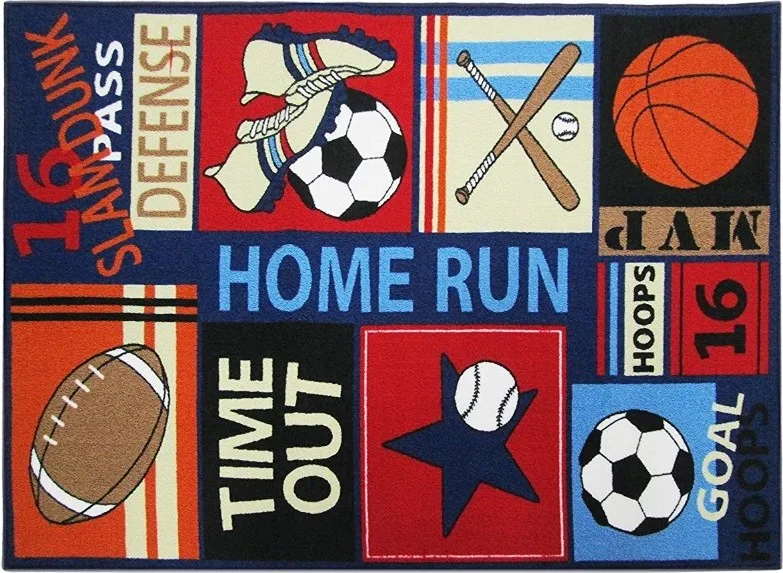 Новый дизайн детские коврики и ковры для гостиной спортивные с принтом